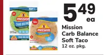 ACME Mission Carb Balance Soft Taco offer