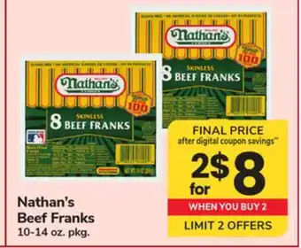 ACME Nathan's Beef Franks offer