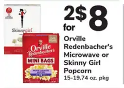 ACME Orville Redenbacher's Microwave or Skinny Girl Popcorn offer