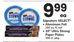 ACME Signature SELECT Aluminum Foil 200 sq. ft. roll, 10 Ultra Strong Paper Plates 100 ct. pkg offer
