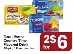 ACME Capri Sun or Country Time Flavored Drink offer