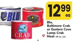 ACME Blu, Baltimore Crab or Eastern Cove Lump Crab Meat offer