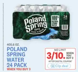Kings Food Markets POLAND SPRING WATER 24 PACK offer