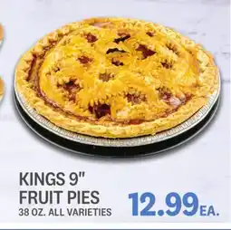 Kings Food Markets KINGS 9 FRUIT PIES offer
