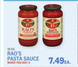 Kings Food Markets RAO'S PASTA SAUCE offer