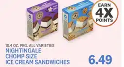 Kings Food Markets NIGHTINGALE CHOMP SIZE ICE CREAM SANDWICHES offer