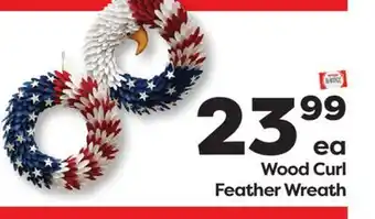 Weis Markets Wood Curl Feather Wreath offer