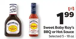 Weis Markets Sweet Baby Ray's BBQ or Hot Sauce offer