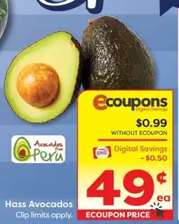 Weis Markets Hass Avocados offer