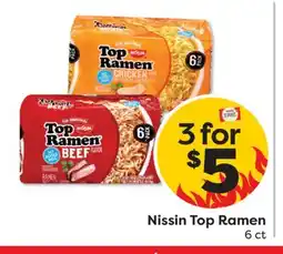Weis Markets Nissin Top Ramen offer