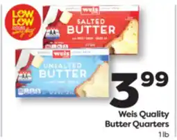 Weis Markets Weis Quality Butter Quarters offer