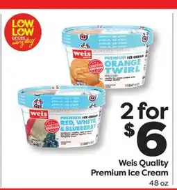 Weis Markets Weis Quality Premium Ice Cream offer