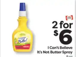 Weis Markets I Can't Believe It's Not Butter Spray offer