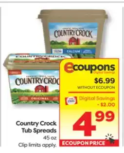 Weis Markets Country Crock Tub Spreads offer