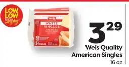 Weis Markets Weis Quality American Singles offer