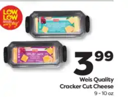 Weis Markets Weis Quality Cracker Cut Cheese offer