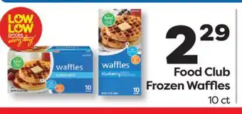 Weis Markets Food Club Frozen Waffles offer