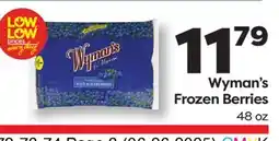 Weis Markets Wyman's Frozen Berries offer