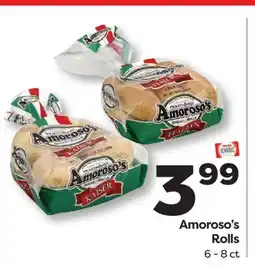 Weis Markets Amoroso's Rolls offer