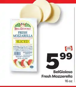 Weis Markets BelGioioso Fresh Mozzerella offer