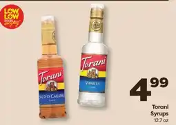 Weis Markets Torani Syrups offer
