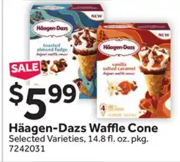 Stop&Shop Häagen-Dazs Waffle Cone offer