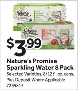 Stop&Shop Nature's Promise Sparkling Water offer