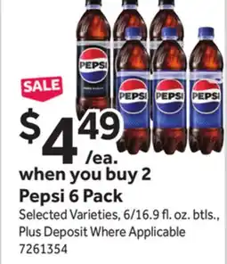 Stop&Shop Pepsi 6 Pack offer