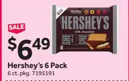 Stop&Shop Hershey's 6 Pack offer