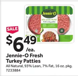 Stop&Shop Jennie-O Fresh Turkey Patties offer