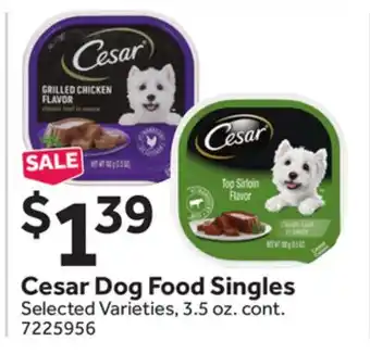 Stop&Shop Cesar Dog Food Singles offer