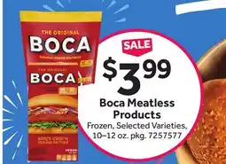Stop&Shop Boca Meatless Products offer