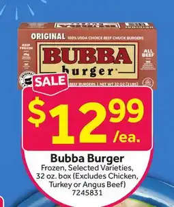 Stop&Shop Bubba Burger offer