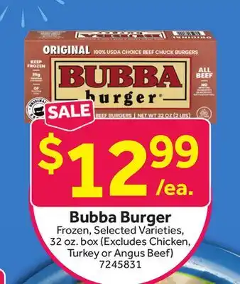 Stop&Shop Bubba Burger offer