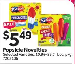 Stop&Shop Popsicle Novelties offer