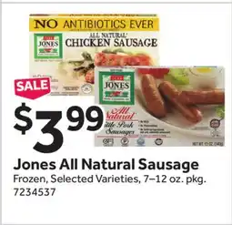 Stop&Shop Jones All Natural Sausage offer