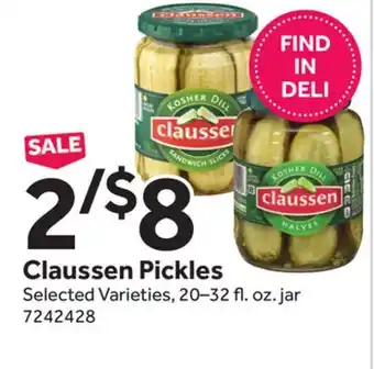Stop&Shop Claussen Pickles offer