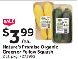 Stop&Shop Nature's Promise Organic Green or Yellow Squash offer
