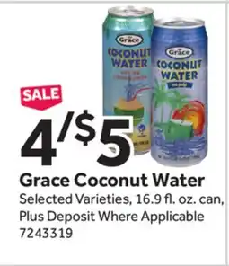 Stop&Shop Grace Coconut Water offer