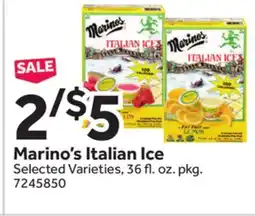 Stop&Shop Marino's Italian Ice offer