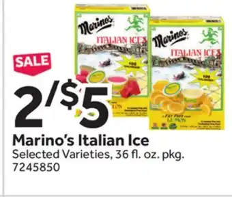 Stop&Shop Marino's Italian Ice offer