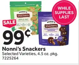 Stop&Shop Nonni's Snackers offer