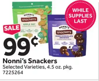 Stop&Shop Nonni's Snackers offer