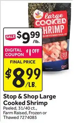 Stop&Shop Large Cooked Shrimp offer