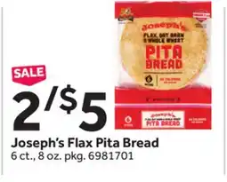 Stop&Shop Joseph's Flax Pita Bread offer