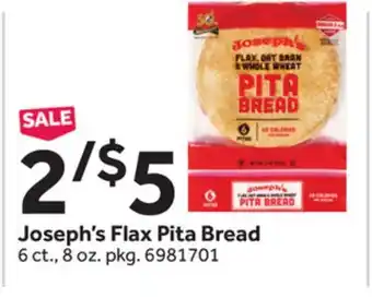 Stop&Shop Joseph's Flax Pita Bread offer