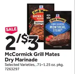 Stop&Shop McCormick Grill Mates Dry Marinade offer