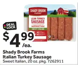 Stop&Shop Shady Brook Farms Italian Turkey Sausage offer