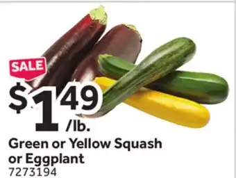 Stop&Shop Green or Yellow Squash or Eggplant offer