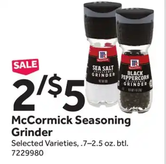 Stop&Shop McCormick Seasoning Grinder offer